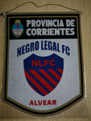 BANDERIN 40CM DORADO NEGRO LEGAL FC ALVEAR