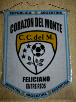 BANDERIN CORAZON DEL MONTE ENTRE RIOS