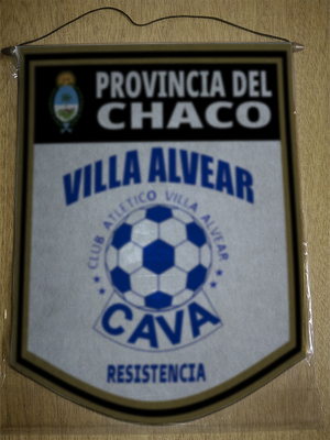 BANDERIN 40CM DORADO VILLA ALVEAR RESISTENCIA