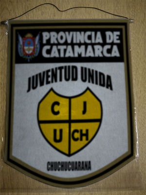 BANDERIN 40 CM DORADO JUVENTUD UNIDA CHUCHUCUARANA
