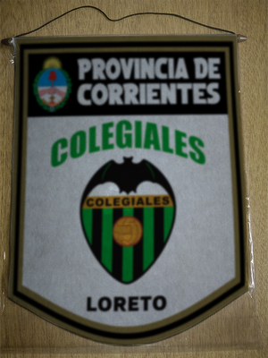 BANDERIN 40CM DORADO COLEGIALES LORETO