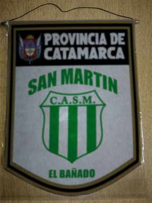 BANDERIN 40 CM DORADO SAN MARTIN EL BAÑADO