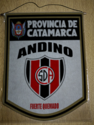 BANDERIN 40 CM DORADO ANDINO FUERTE QUEMADO