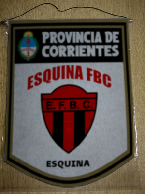 BANDERIN 40CM DORADO ESQUINA FOOT BALL CLUB