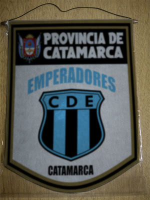 BANDERIN 40 CM DORADO CLUB DEPORTIVO EMPERADORES