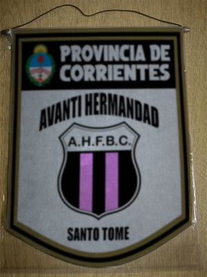 BANDERIN 40CM DORADO AVANTI HERMANDAD SANTO TOME