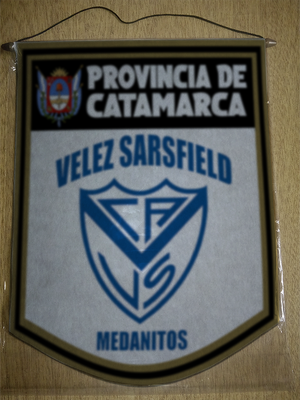 BANDERIN 40 CM DORADO VELEZ SARSFIELD MEDANITOS