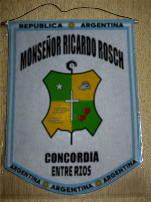 BANDERIN MONSEÑOR RICARDO ROSCH CONCORDIA