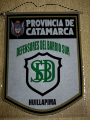 BANDERIN 40 CM DORADO DEFENSORES DEL BARRIO SUR HUILLAPIMA