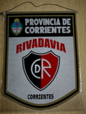BANDERIN 40CM DORADO DEPORTIVO RIVADAVIA