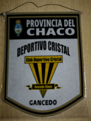 BANDERIN 40CM DORADO DEPORTIVO CRISTAL CHACO