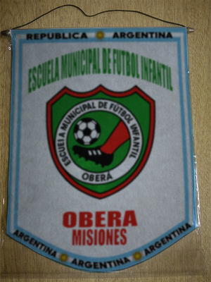 BANDERIN ESCUELA FUTBOL INFANTIL OBERA