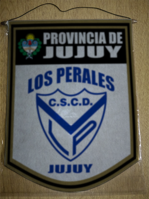BANDERIN 40CM DORADO CLUB LOS PERALES JUJUY