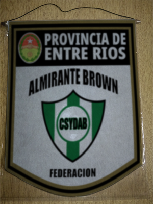 BANDERIN ALMIRANTE BROWN FEDERACION ENTRE RIOS