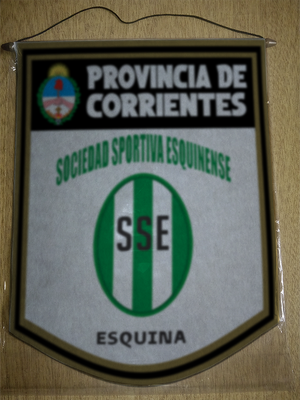 BANDERIN 40CM DORADO SOCIEDAD SPORTIVA ESQUINENSE