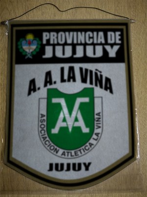 BANDERIN 40CM DORADO ASOCIACION ATLETICA LA VIÑA JUJUY