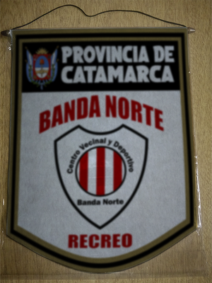 BANDERIN 40 CM DORADO BANDA NORTE RECREO