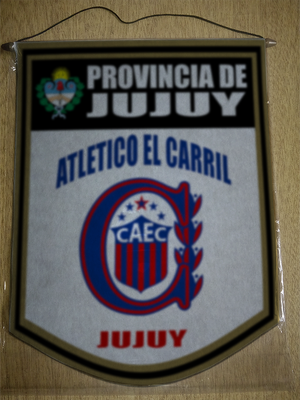 BANDERIN 40CM DORADO ATLETICO EL CARRIL JUJUY