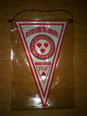 BANDERIN 37CM PAÑO ATLÉTICO CLUBE TRÊS CORAÇÕES