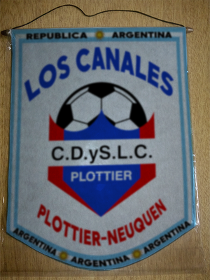 BANDERIN CLUB LOS CANALES PLOTTIER NEUQUEN