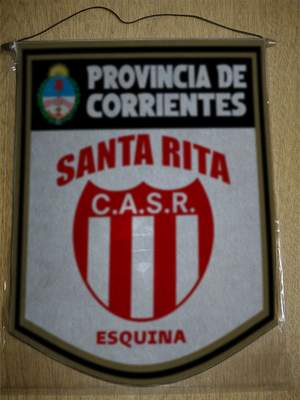 BANDERIN 40CM DORADO SANTA RITA ESQUINA