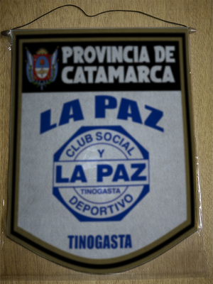 BANDERIN 40 CM DORADO CLUB LA PAZ TINOGASTA
