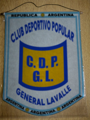 BANDERIN CLUB DEPORTIVO POPULAR GRAL LAVALLE