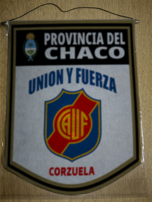 BANDERIN 40CM DORADO UNION Y FUERZA CHACO