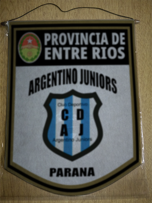 BANDERIN ARGENTINO JUNIORS PARANA ENTRE RIOS