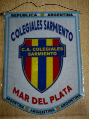 BANDERIN COLEGIALES SARMIENTO MAR DEL PLATA