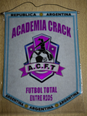 BANDERIN ACADEMIA CRACK FUTBOL TOTAL