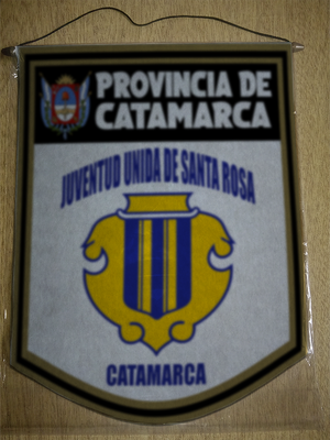 BANDERIN 40 CM DORADO JUVENTUD UNIDA SANTA ROSA