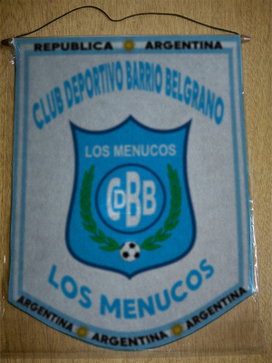 BANDERIN CLUB BARRIO BELGRANO LOS MENUCOS