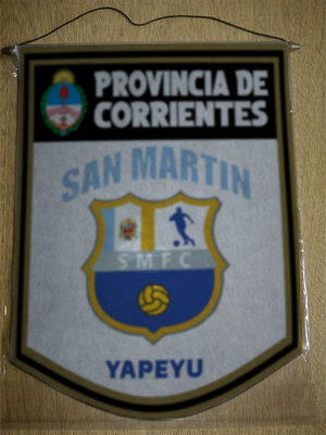 BANDERIN 40CM DORADO CLUB SAN MARTIN YAPEYU