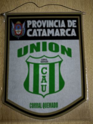 BANDERIN 40 CM DORADO UNION CORRAL QUEMADO