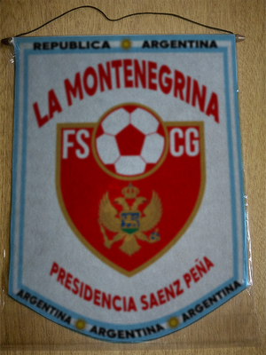 BANDERIN LA MONTENEGRINA PRESIDENCIA SAENZ PEÑA