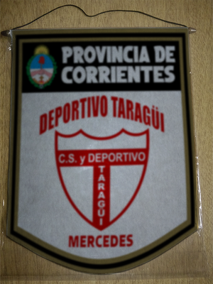 BANDERIN 40CM DORADO DEPORTIVO TARAGÜI MERCEDES