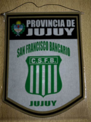 BANDERIN 40CM DORADO SAN FRANCISCO BANCARIO JUJUY