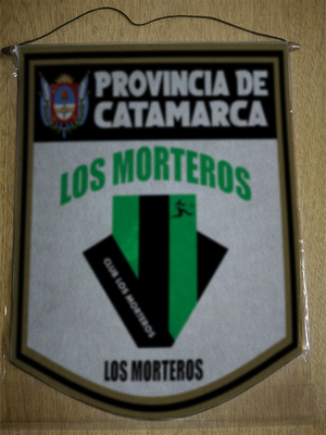 BANDERIN 40 CM DORADO CLUB LOS MORTEROS