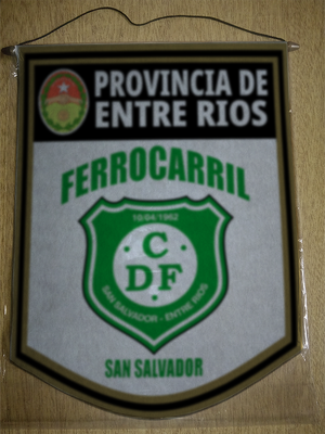 BANDERIN FERROCARRIL SAN SALVADOR ENTRE RIOS
