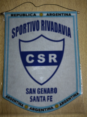 BANDERIN SPORTIVO RIVADAVIA SAN GENARO