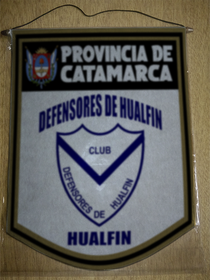 BANDERIN 40 CM DORADO DEFENSORES DE HUALFIN