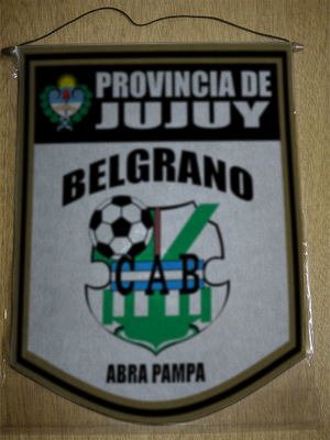 BANDERIN 40CM DORADO BELGRANO ABRA PAMPA JUJUY