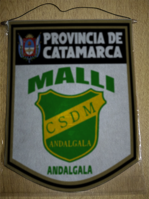 BANDERIN 40 CM DORADO CLUB MALLI ANDALGALA