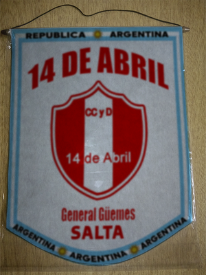 BANDERIN 14 DE ABRIL Güemes SALTA