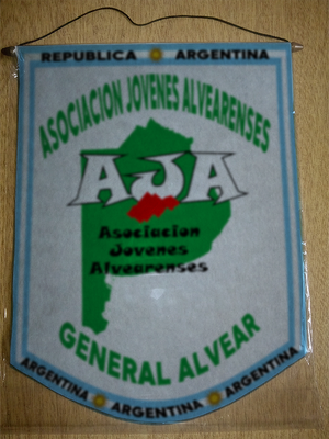 BANDERIN ASOCIACIÓN JÓVENES ALVEARENSES (GRAL. ALVEAR)