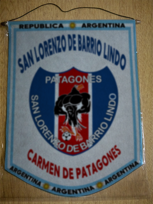BANDERIN SAN LORENZO BARRIO LINDO PATAGONES