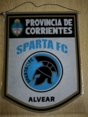 BANDERIN 40CM DORADO SPARTA FC CORRIENTES