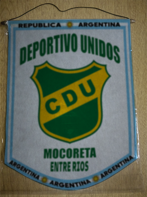 BANDERIN DEPORTIVO UNIDOS MOCORETA ENTRE RIOS