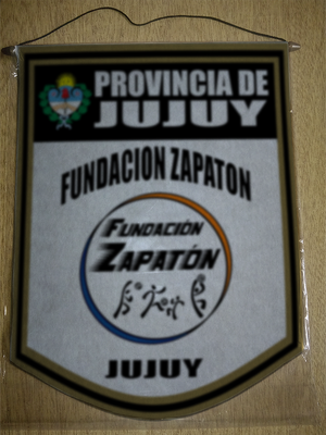 BANDERIN 40CM DORADO FUNDACION ZAPATON JUJUY